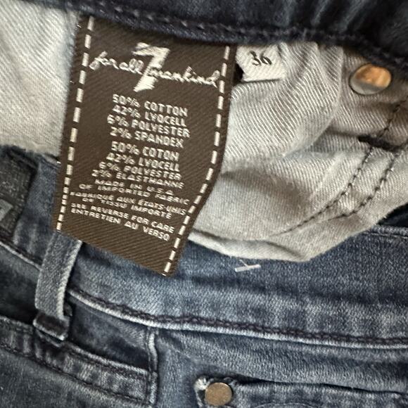 7 Seven for All Mankind Jeans Mens 36x29 Carsen Luxe Performance Relaxed Whisker - Picture 5 of 9